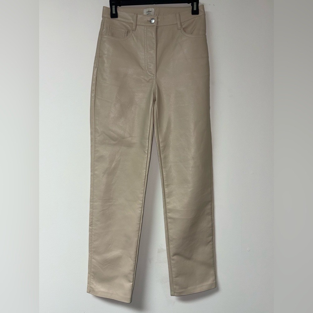 Wilfred The Melina Vegan Leather Pant in Saville Beige Womens Size 4